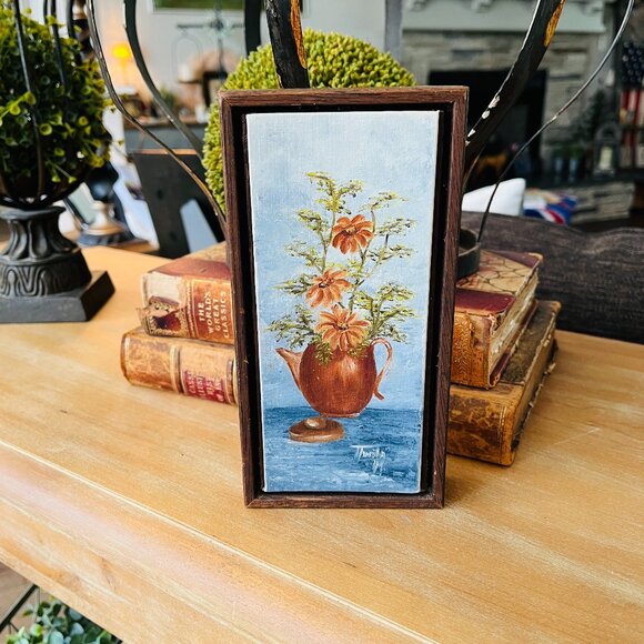 Vintage Other - ❌SOLD❌VTG Signed oil painting still life